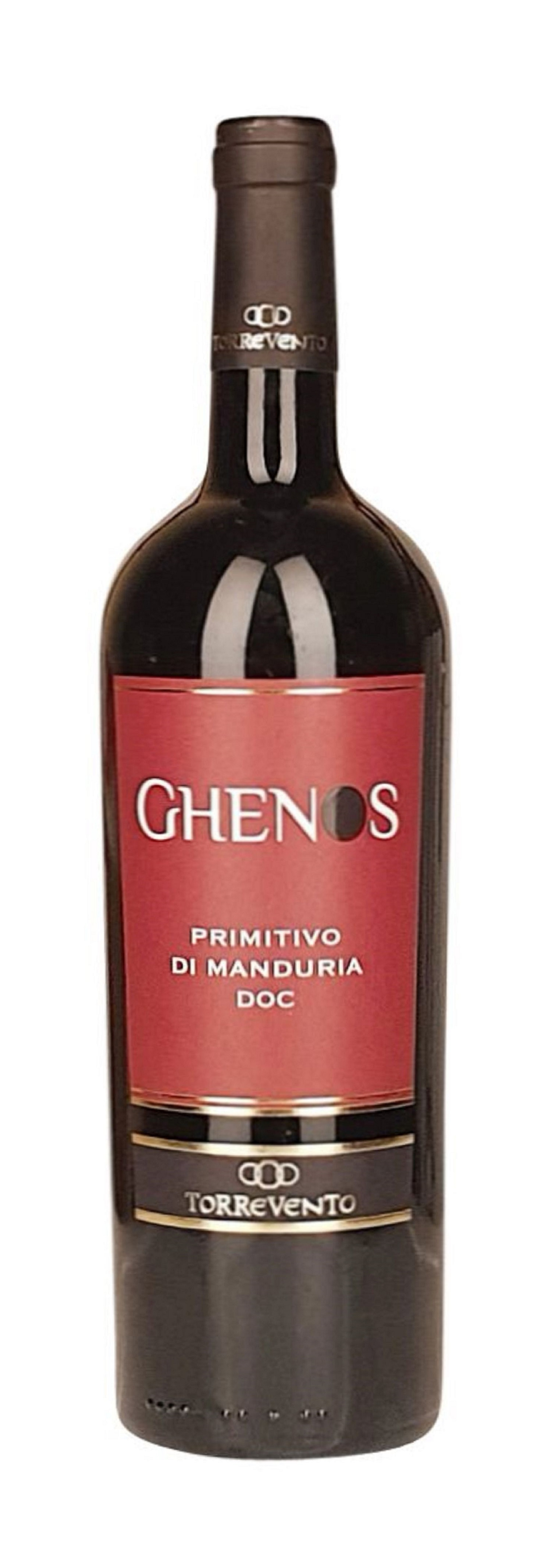 Torrevento, Primitivo di Manduria Ghenos, Rotwein, 0,75 l
