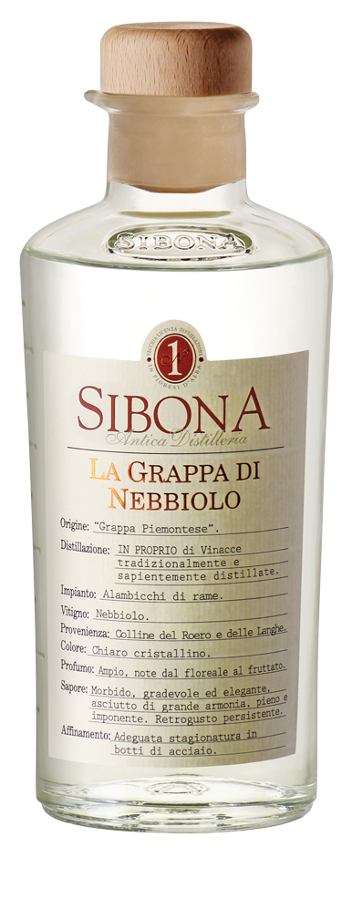 Antica Distilleria Sibona, La Grappa di Nebbiolo, Grappa, 0,5 l