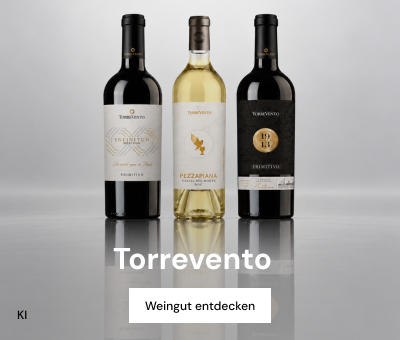 Vorstellung des Weinguts Torrevento mit 3 Flaschen
