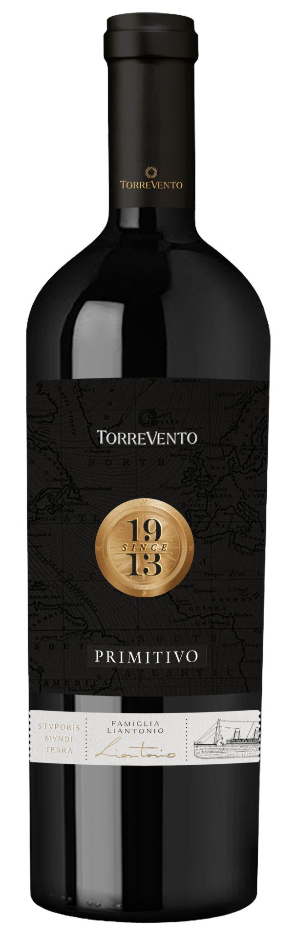 Torrevento, Since 1913 Primitivo Puglia Rosso, Rotwein, 0,75 l