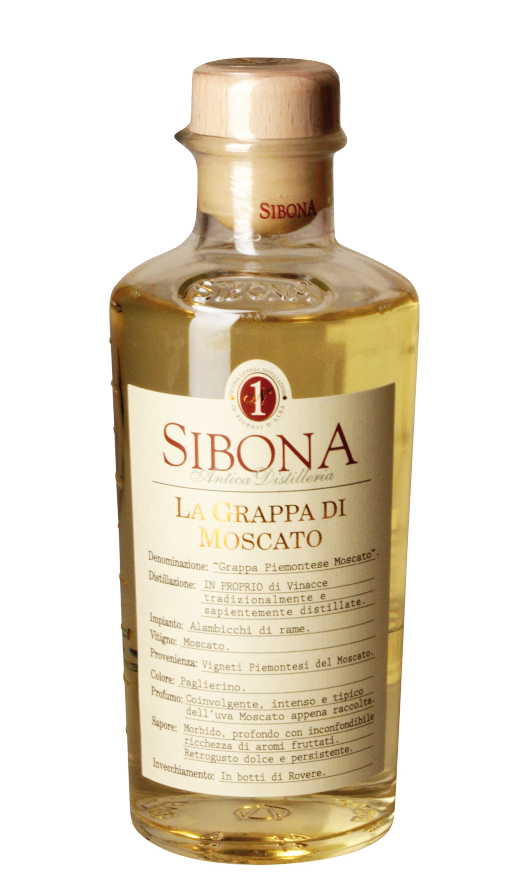 Antica Distilleria Sibona, La Grappa di Moscato, Grappa, 0,5 l