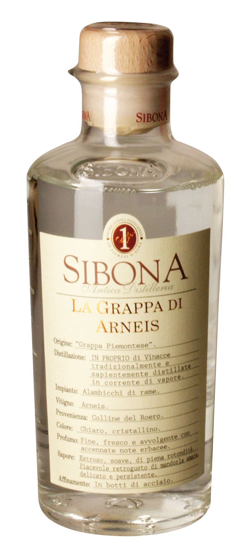 Antica Distilleria Sibona, La Grappa di Arneis, Grappa, 0,5 l