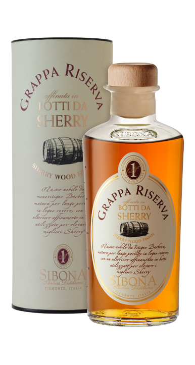 Antica Distilleria Sibona, Grappa Riserva Botti da Sherry, Grappa, 0,5 l