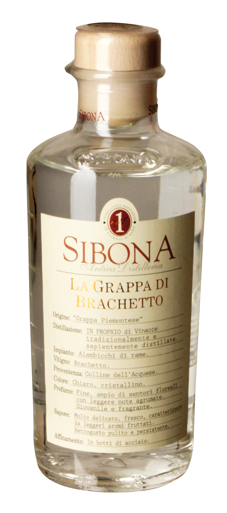Antica Distilleria Sibona, La Grappa di Brachetto, Grappa, 0,5 l