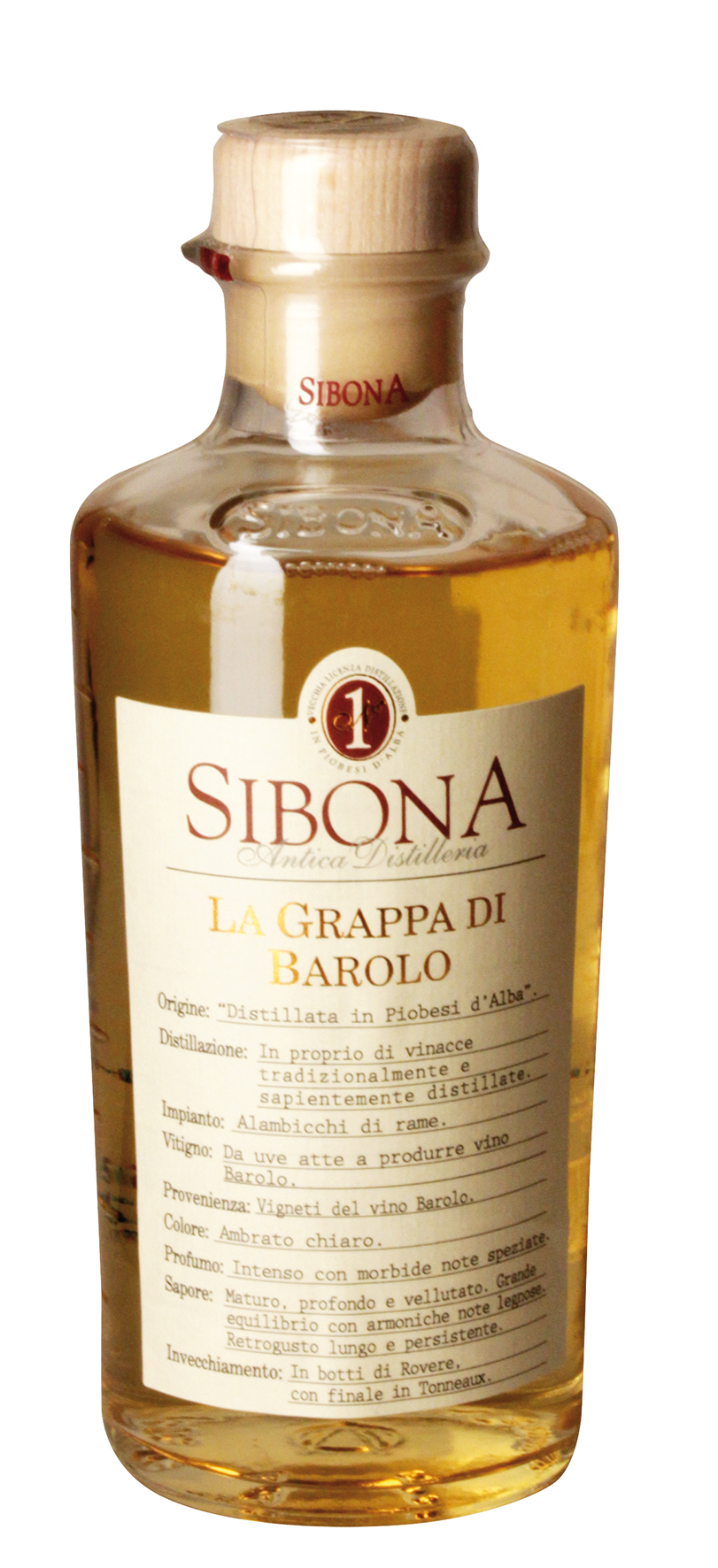 Antica Distilleria Sibona, La Grappa di Barolo, Grappa, 0,5 l